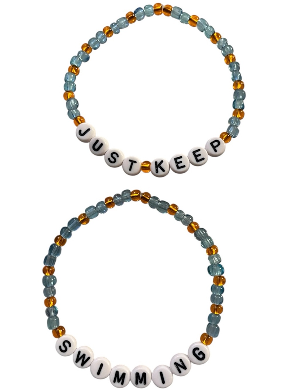 Just Keep Swimming Beaded Bracelet Set - Finding Nemo Inspired